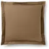 COTON PUR Taie d'oreiller "Prémium" toutes dimensions - Prémium Taupe - 63 x 63 cm volant plat piqué