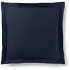 COTON PUR Taie d'oreiller "Prémium" toutes dimensions - Prémium Bleu Nuit - 63 x 63 cm volant plat piqué