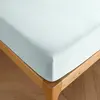 COTON PUR Drap housse 90 x 190 cm bonnet 30 cm 'Prémium' pour lit 1 place - Prémium Menthe
