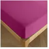 COTON PUR Drap housse 200 x 200 cm bonnet 30 cm 'Prémium' pour lit 2 places King Size - Prémium Magenta
