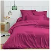 COTON PUR Housse de couette 260 x 240 cm "Prémium" pour lit 2 places King Size - Prémium Magenta