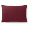 COTON PUR Taie d'oreiller "Prémium" toutes dimensions - Prémium Grenat - 50 x 70 cm