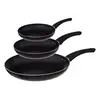 Lot de 3 poêles 20/24/28 cm revêtement anti-adhésif Secret de gourmet