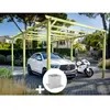 Carport en bois Nanterre 600 x 420 cm + 6 supports surélevés - Maderla...