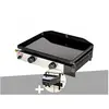 Plancha gaz 2 brûleurs Solia 200 - Somagic + Support balcon