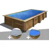 Gre Kit piscine bois Gré Lemon 3,75 x 2,00 x 0,68 m + Bâche hiver + Bâ...