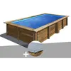 Gre Kit piscine bois Gré Lemon 3,75 x 2,00 x 0,68 m + Bâche hiver