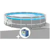 Intex Kit piscine tubulaire Intex Prism Frame Clearview ronde 4,88 x 1...