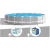 Kit piscine tubulaire Intex Prism Frame ronde 5,49 x 1,22 m + Bâche à ...