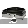 Plancha gaz - LE MARQUIER - Signature Allure 260 Duo - 2 brûleurs inox...