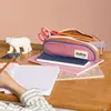 Hindbag Trousse double compartiment Malo Blush