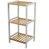 Urban Living - Etagère 3 niveaux en bois - Marron et banc