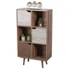 TOILINUX Bibliothèque Baobab En Mdf 6 Casiers - L.60 Cm X H.35 Cm - Marron