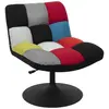 CMP The Home Deco Factory - Fauteuil de salon pivotant Askim - Noir