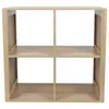 Etagère De Rangement 4 Cases Saulk - Marron