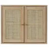 CMP The Home Deco Factory - Armoire murale 2 portes Bali en cannage - Marron