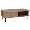 Atmosphera - Table basse 2 portes en bois COLVA - Marron