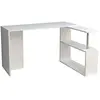 Bureau - Cayko - 130 cm - Bois - Blanc - Droit - Scandinave - Moderne