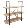 Bibliothèque Industrielle Dock - L. 100 X H. 106 Cm - Marron