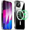 E.F.CONNECTION Coque de protection pour iPhone 15 Plus avec Cercle Magnétique + 2 Verres Trempés Transparents