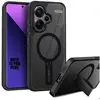 E.F.CONNECTION Coque pour Xiaomi Redmi Note 13 Pro Plus 5G/Note 13 Pro+ 5G, Protection Hybride avec Support Magnétique Noir