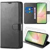 Coque - BOOLING - Samsung Galaxy A56 5G - Protection Effet Cuir Noir -...