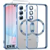 Coque pour Samsung Galaxy S24 FE - Anneau Magnétique Film Caméra 2 Ver...
