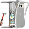 E.F.CONNECTION Coque pour Google Pixel 7 Pro - TPU Antichoc Transparente + 2 Verres Trempés Vitre Protection