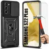 Coque de protection pour Samsung Galaxy S22+ - YIOU - Noir - Antichoc - Rigide - 2 Verres Trempés