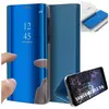 Coque de protection rigide pour Samsung Galaxy A53 5G - BOOLING - Clear View Bleu - Fenêtre translucide avant