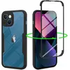 Coque de protection intégrale pour iPhone 13 (6,1 pouces) - PROSHOP - Noir - TPU + PC - Mat