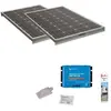 ANTARION Pack 2x Panneaux solaire 120W + Kit de pose avec régulateur de charge Victron MPPT 440W 30A