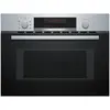 BOSCH Four Micro-ondes encastrable 44L 5 puissance 900W inox 45 Inox