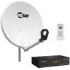 Pack HDSAT Parabole satellite acier 60cm avec Support LNB + LNB Single...