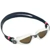 Aquasphere Kayenne Small - Zwembril - Volwassenen - Brown Polarized Lens - Wit/Grijs