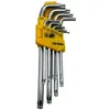 NEMURA Coffret de 9 Clés Torx à double extrémité En Chrome Vanadium - Qualité Professionnelle
