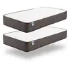 NATURALEX Pack de 2 matelas Titanium 90x200 cm - Soutien Blue Latex - Mousse à  mémoire de forme HR - 7 Zones de Confort - Épais 24 cm