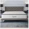 Cosmos Matelas UPSILON 140x190 cm-Epaisseur 32 cm-Ferme-7 zones de confort en mousse mémoire adaptative-HR 35 kg-Latex-Face été-hiver