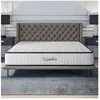 Cosmos Matelas UPSILON 140x190 cm-24 cm-Mousse mémoire de forme-7 zones HR 35 kg et AERO-LATEX-Ergonomique-Face été-hiver-Confort ferme