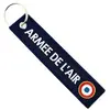CLJ - Porte-clés - Armée de lAir - Cocarde - Bleu Marine - Militaire -...