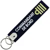 CLJ - Porte-clés - Commandant de Bord - Captain - Bleu Marine - Grades...