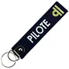 CLJ - Porte-clés - Pilote - Pilot - Bleu Marine - Grades Aviation Civi...