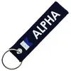 CLJ - Porte-clés - Alpha - Bleu Marine - Nautique - Maritime