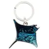 Porte-clés Tony & Paul - Raie Manta - Bleu Turquoise Translucide - Zam...