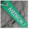 CLJ - Porte-clés - médecin - Docteur - santé - Vert - Métiers - Urgenc...