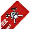 CLJ - Porte-clés - Sapeur Pompier - Casque et Haches - Rouge Pompier -...