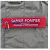 CLJ - Porte-clés - Sapeur Pompier -  Courage et dévouement - Rouge Pom...