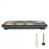 Crêpière Livoo Maxi crêpes party DOC186G 8 mini crêpes Ø 12 cm, 1500W,...