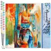 Figured'Art Schilderen op Nummer Volwassenen canvas Schoonheid in kleu...