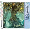 Figured'Art Schilderen op Nummer Volwassenen canvas Sprookjesboom - Ha...